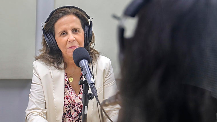 La presidenta de Osborne durante la grabación del episodio