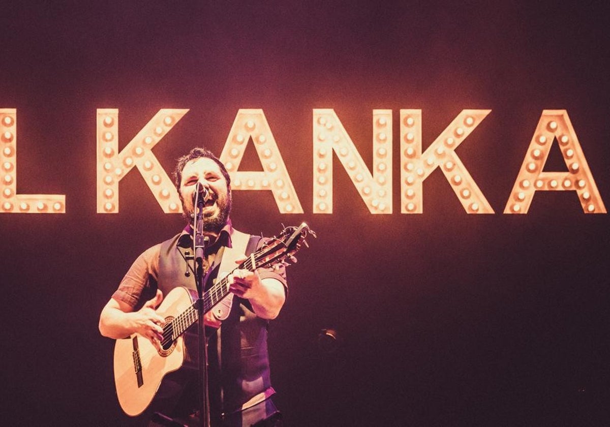 El Kanka, durante un concierto de su última gira