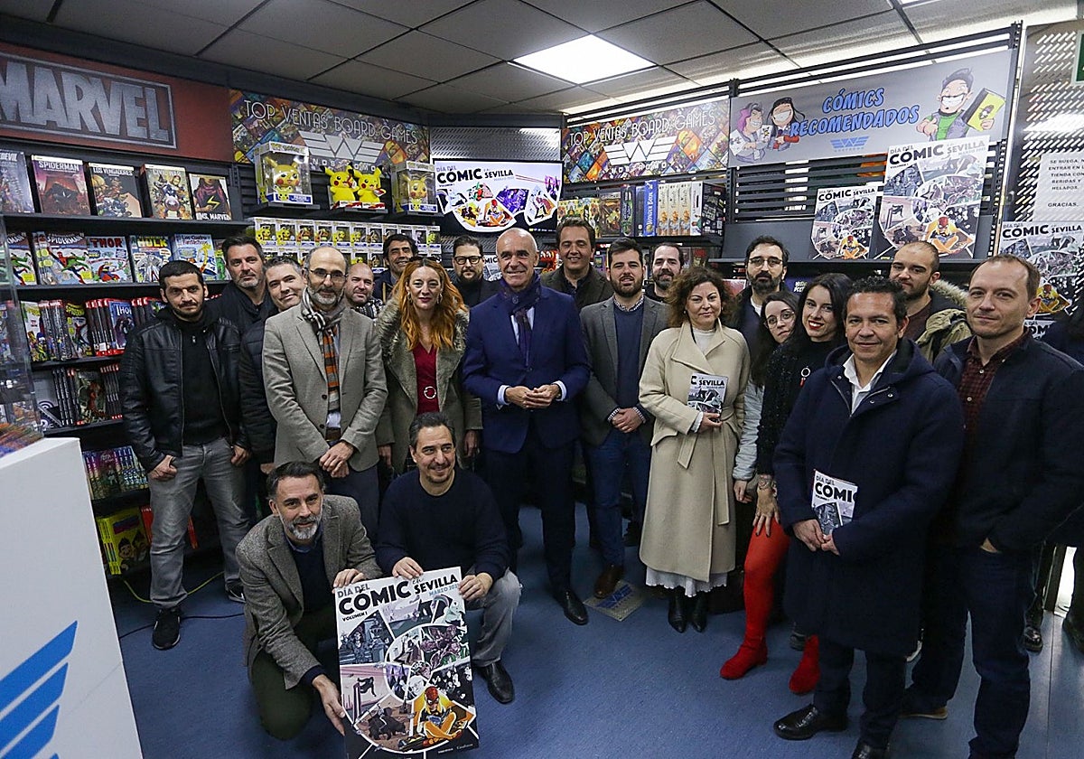 Presentación de las actividades del día del cómic en Sevilla