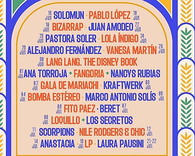 Scorpions, Loquillo y Lola Índigo, entre las nuevas citas del Icónica Sevilla Fest 2023