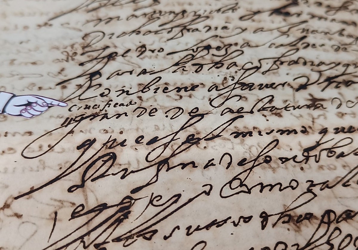 Escritura de venta del Cristo del Calvario