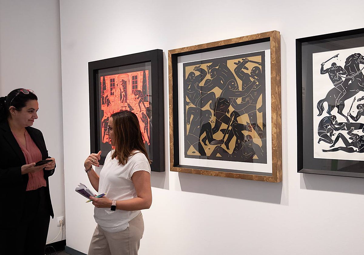 Varias de las piezas expuestas en el Centro Fundación Unicaja