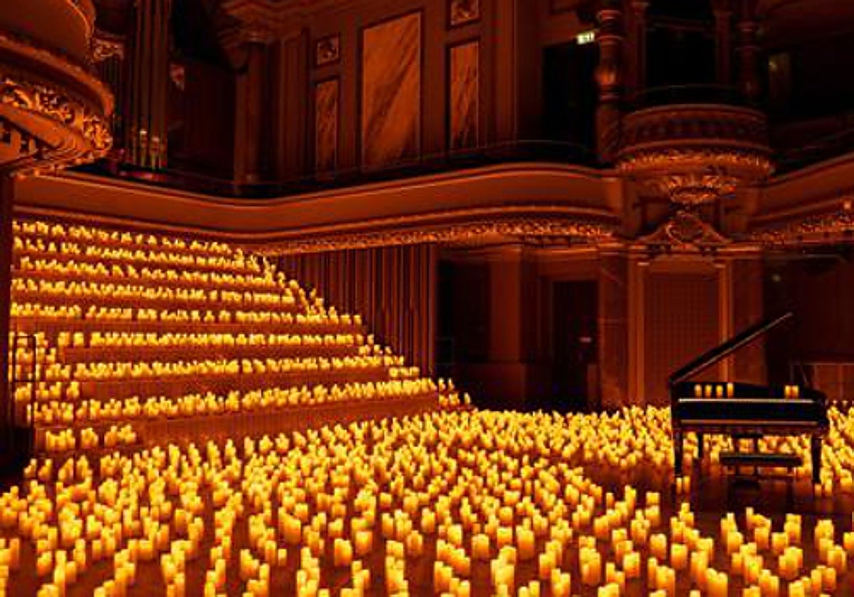 Fotografía de archivo del espectáculo Candlelight en Sevilla
