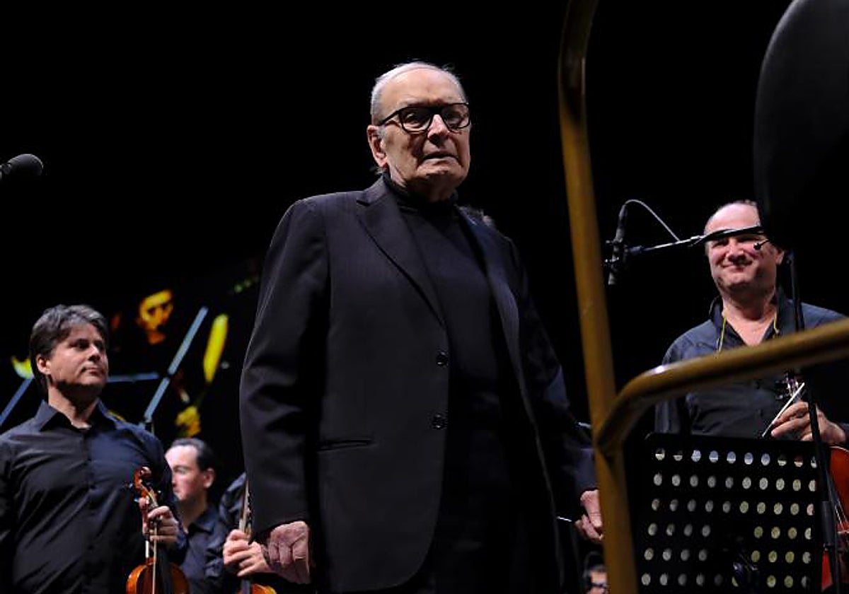 Ennio Morricone, en un concierto en España