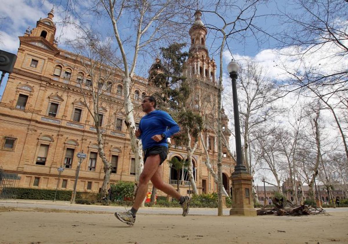 También se puede hacer deporte en la zona monumental de Sevilla