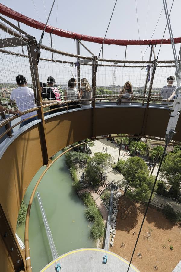 Panorámicas desde el interior del globo de Isla Mágica