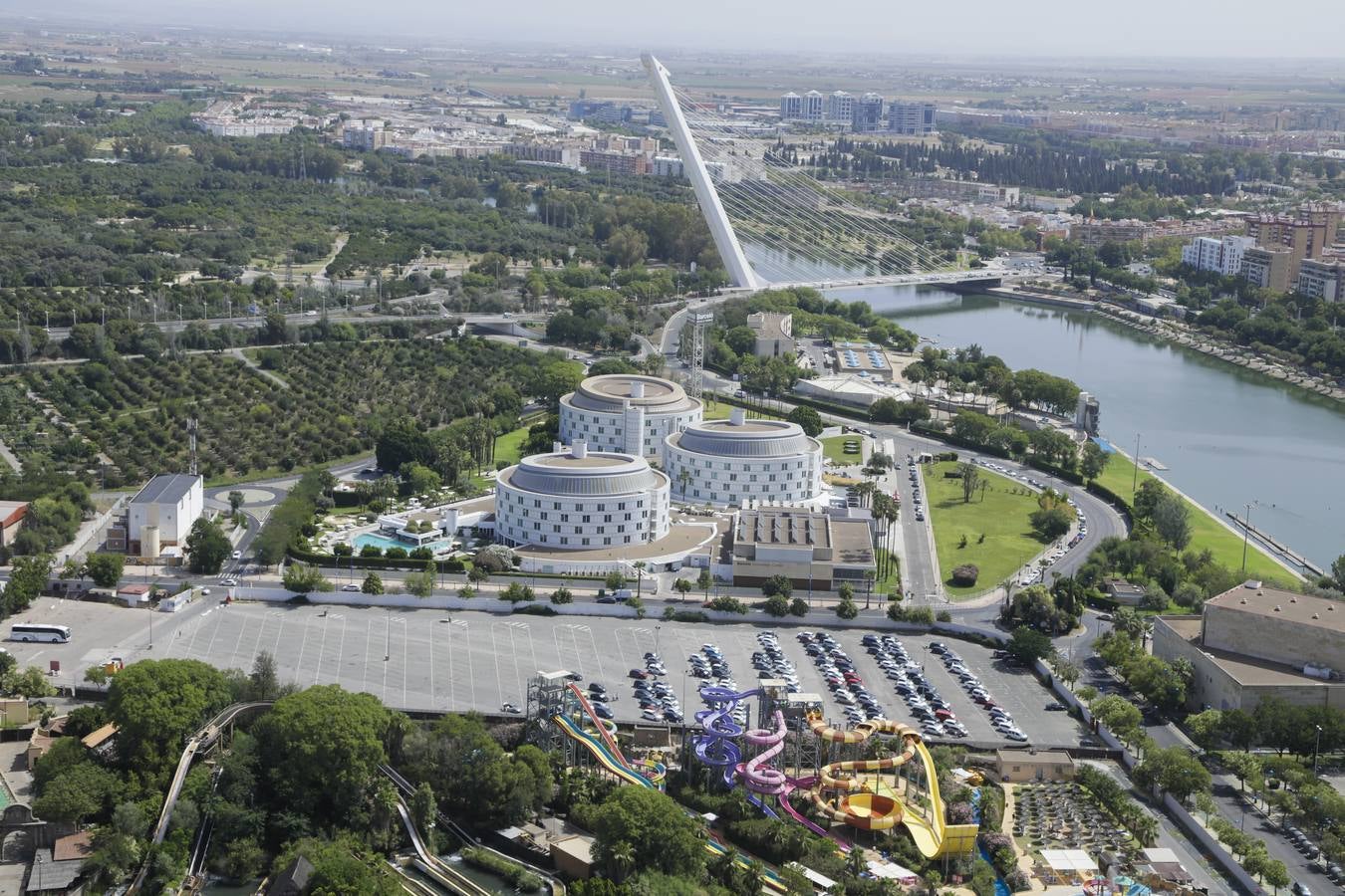 Panorámicas desde el interior del globo de Isla Mágica