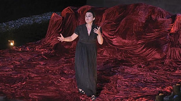 La actriz y cantante Lorena Ávila en 'La violación de Lucrecia'