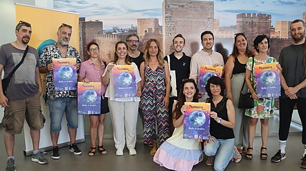 Los responsables de 'Noctaíra' y algunos de los artistas que participan en el ciclo