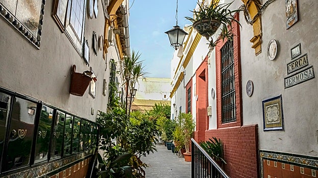 Imagen de la entrada a la Cerca Hermosa por la calle Alfarería