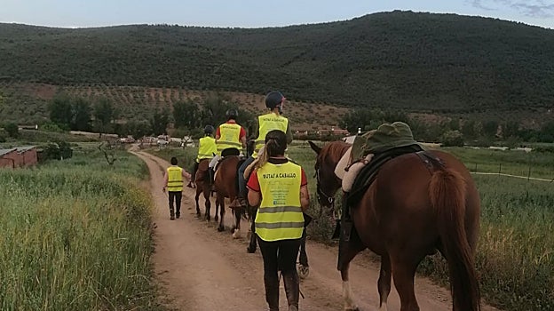 Actividad de paseo a caballo en Guadalcanal