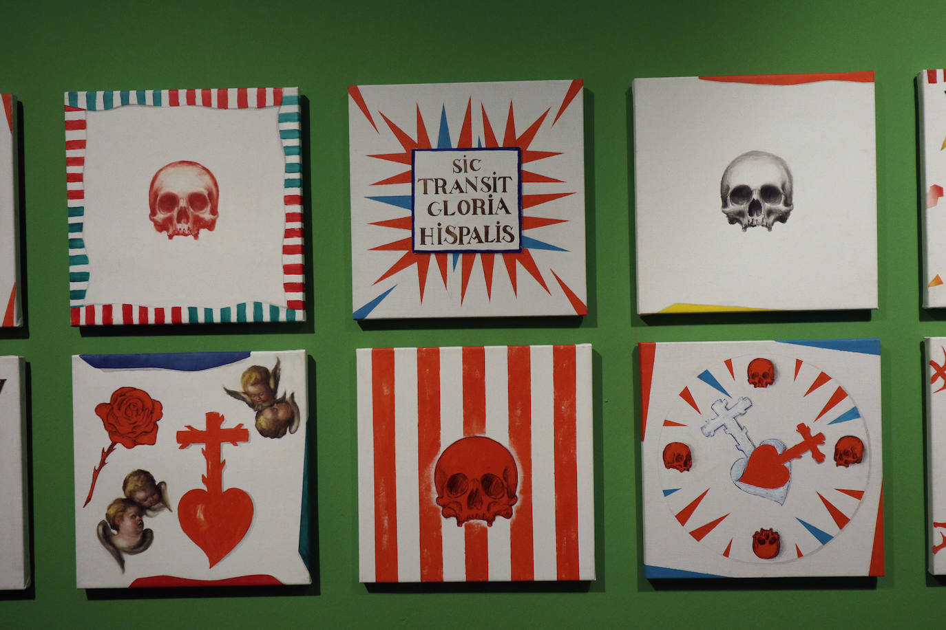 La inauguración de la exposición 'Vanidades', del artista sevillano Ricardo Suárez