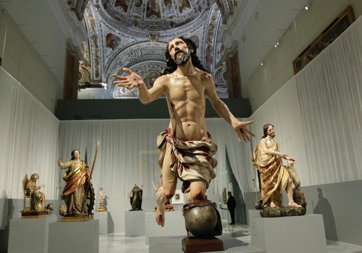 El 'Cristo del Perdón', procedente de la parroquia de Santa María Coronada de Medina Sidonia, es una de las obras maestras de Pedro Roldán