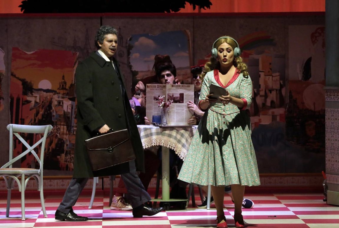 Representación de la ópera 'El Barbero de Sevilla' en el Teatro de la Maestranza