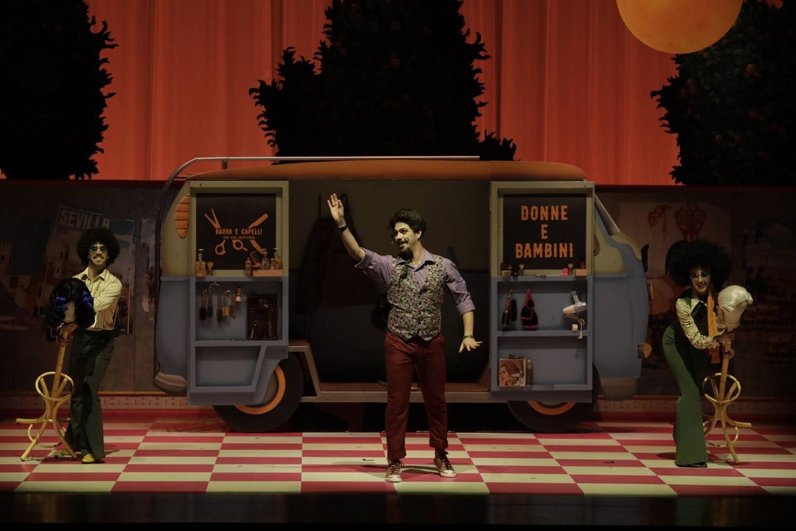 Representación de la ópera 'El Barbero de Sevilla' en el Teatro de la Maestranza