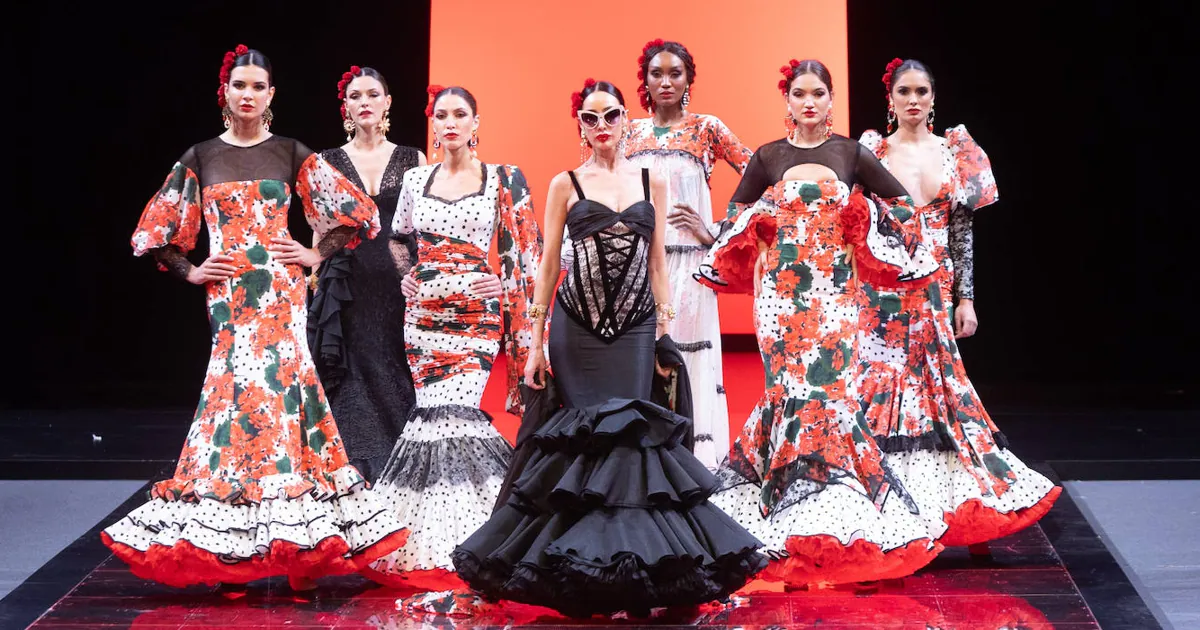 Descarga el patron de costura de vestido de fiesta flamenca