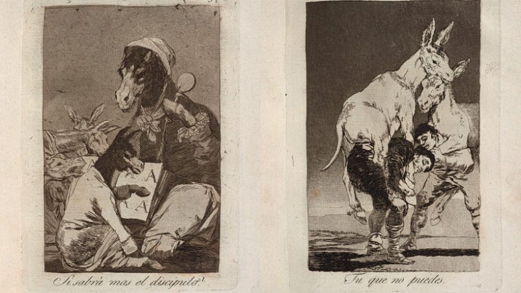 La sede del Cicus es el escenario de una curiosa exposición basada en la obra del universal pintor Francisco de Goya