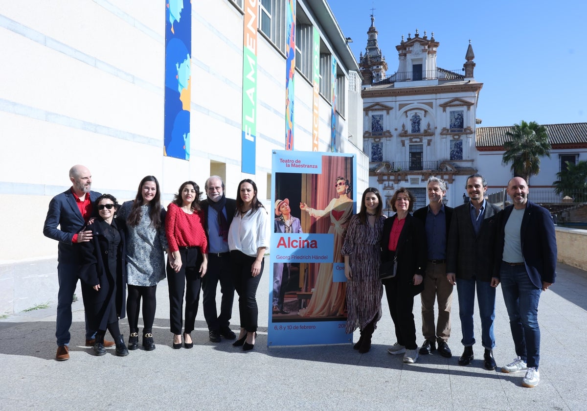Elenco artístico que participa en 'Alcina' de Händel, que se estrena el 6 de febrero