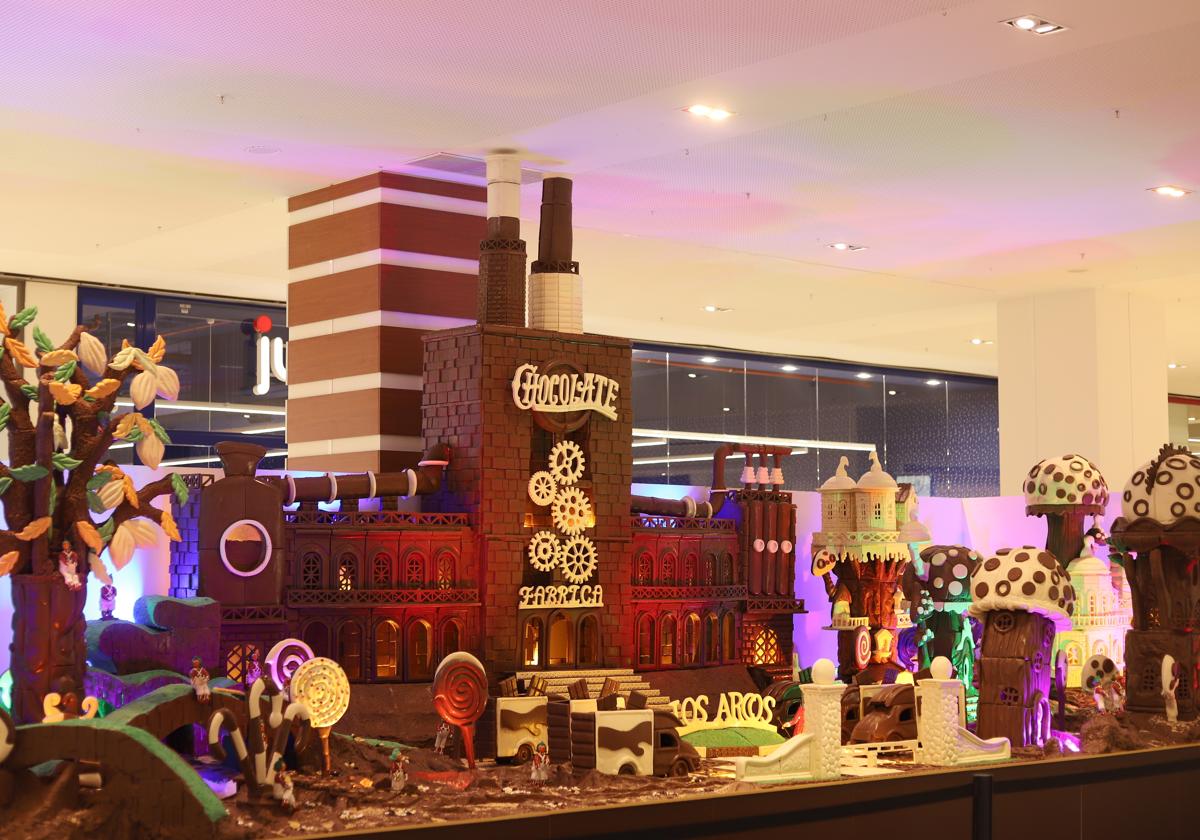 El universo Willy Wonka en Sevilla: así es la espectacular exposición de chocolate del centro comercial Los Arcos