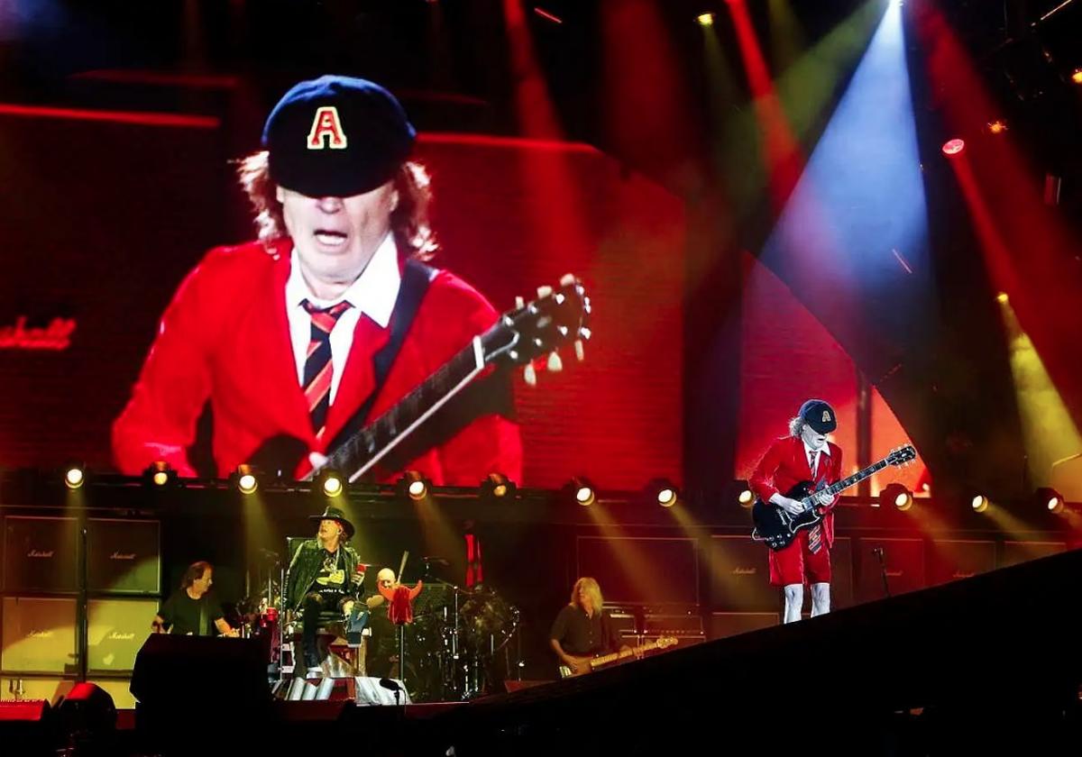 AC/DC, durante el concierto que dio en Sevilla en el año 2016