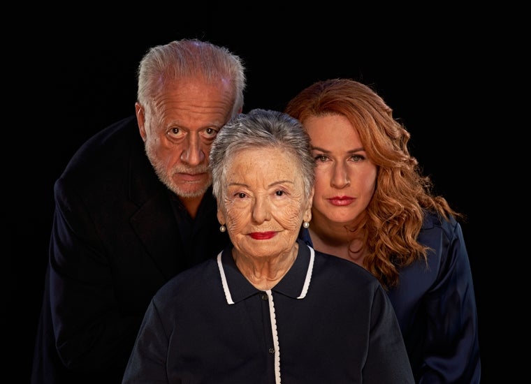 Juan Echanove, María Galiana y Lucía Quintana
