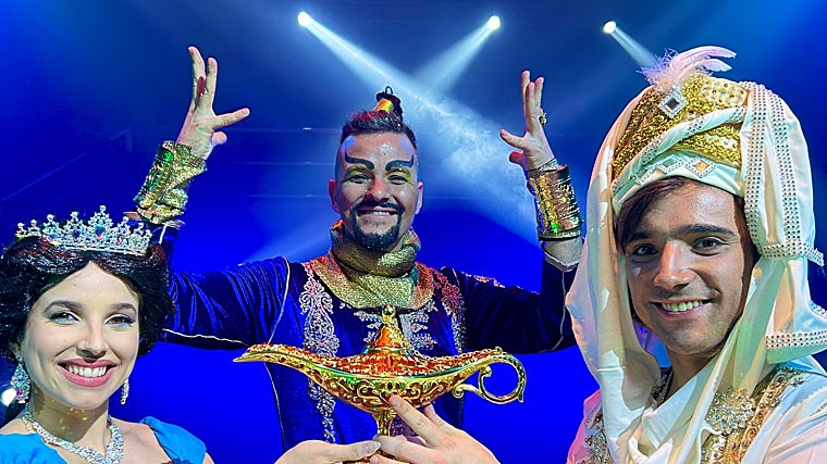El Gran Circo Alaska, con un espectáculo dedicado al cuento de Aladín, va a marcar el mes de abril en Sevilla