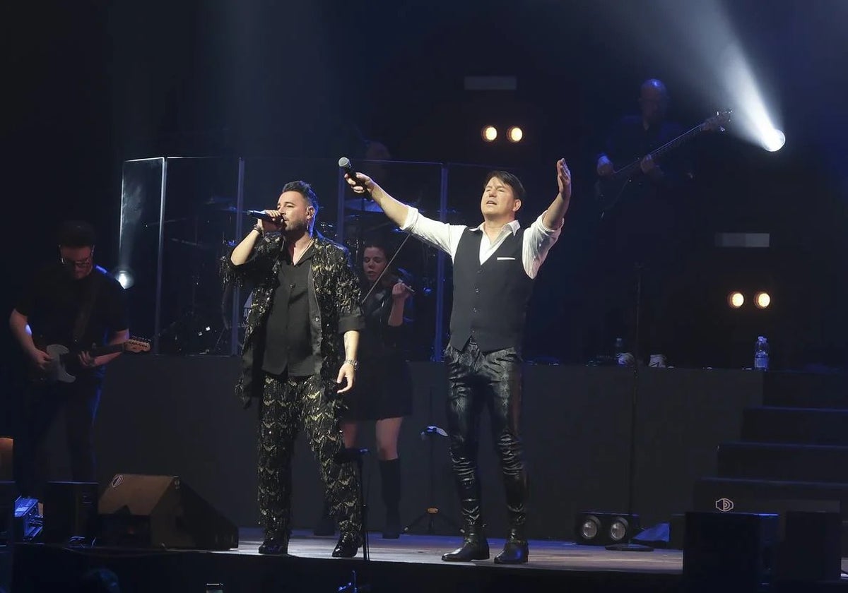 Andy y Lucas en el concierto de Sevilla