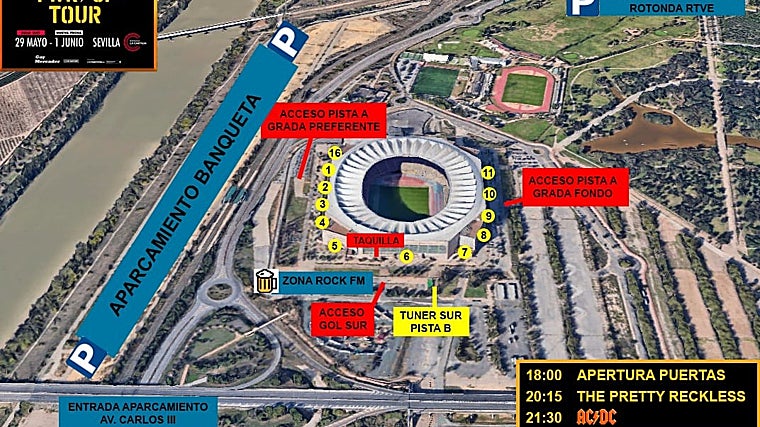 Concierto de AC/DC en Sevilla: rock and roll de alto voltaje en dos noches para la historia