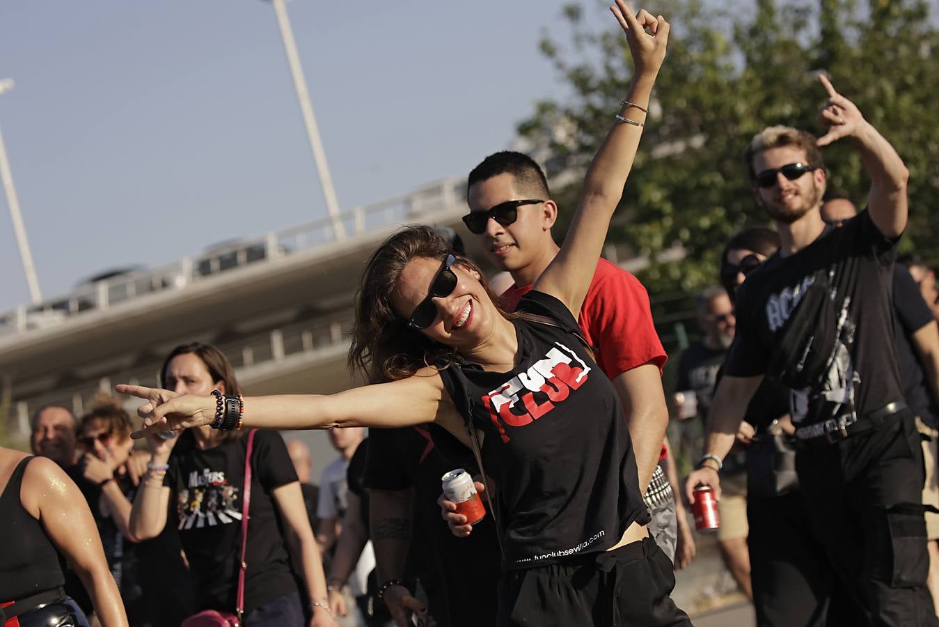 Un momento del concierto de AC/DC en el Estadio La Cartuja de Sevilla