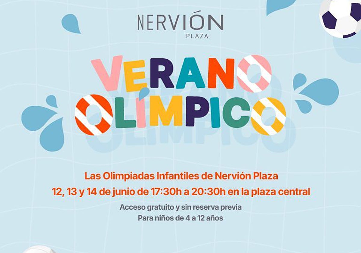 Cartel de Las Olimpiadas Infantiles de Nervión Plaza