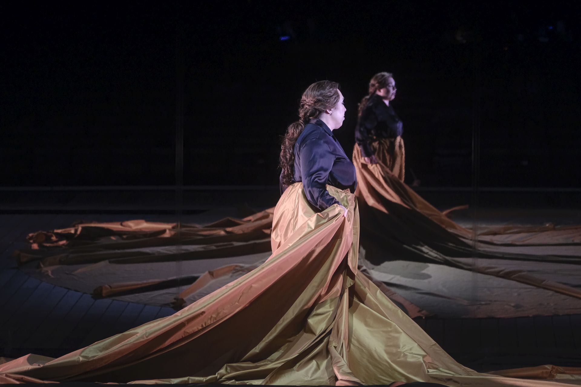 Ensayo de la ópera 'Nabucco' en el teatro de la Maestranza de Sevilla 