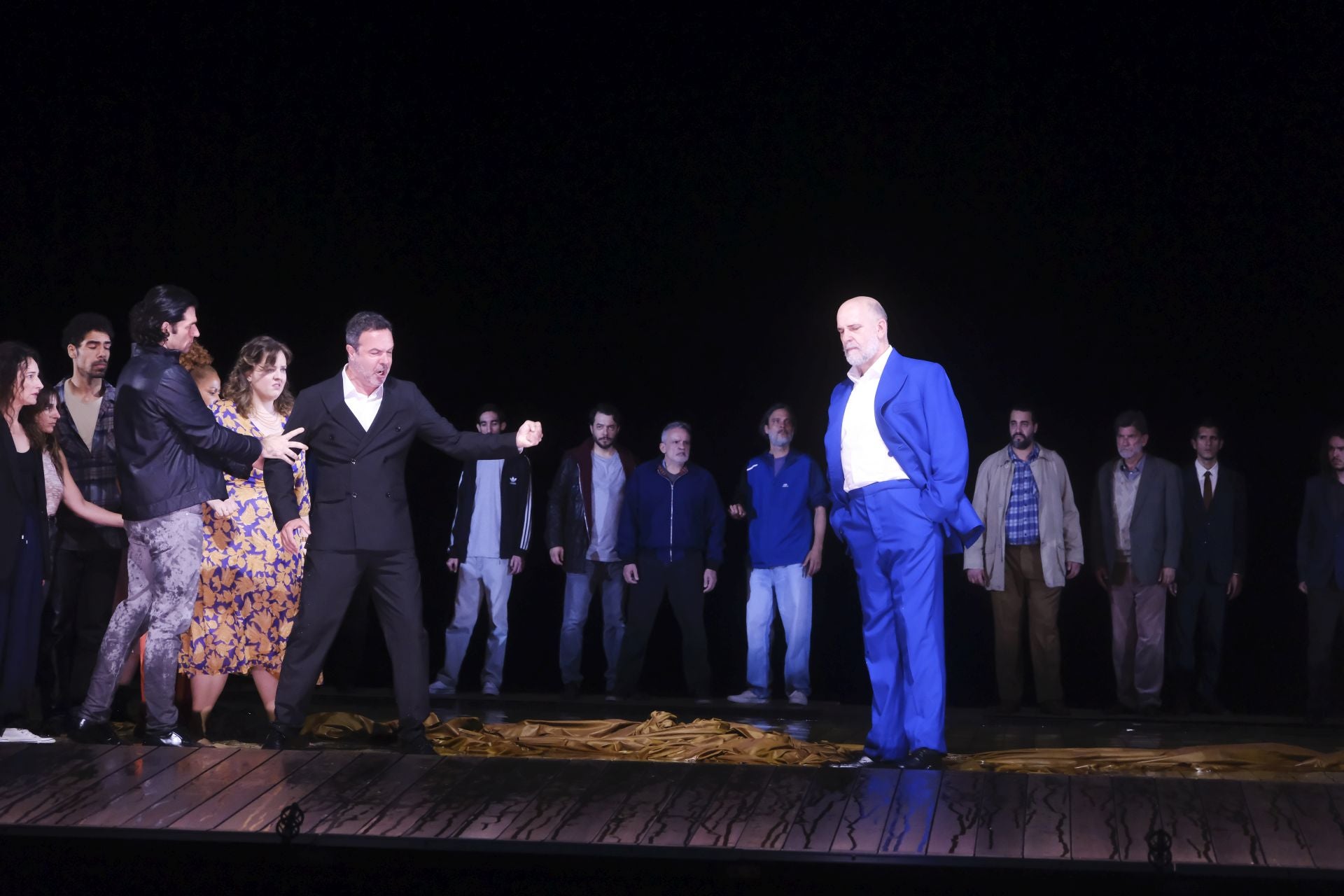 Ensayo de la ópera 'Nabucco' en el teatro de la Maestranza de Sevilla 