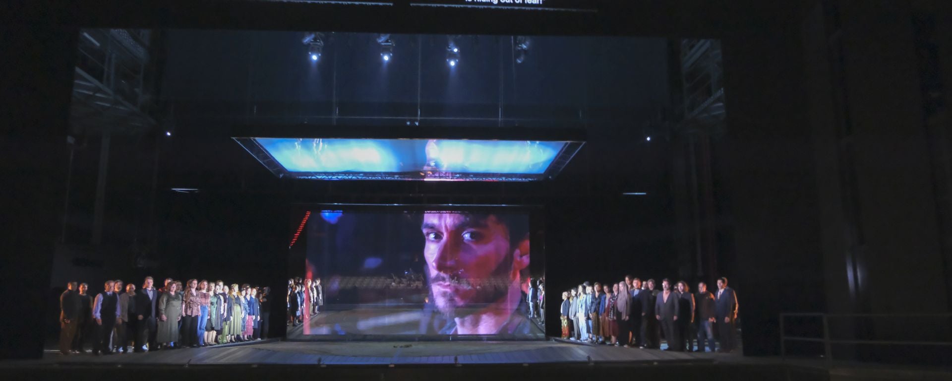 Ensayo de la ópera 'Nabucco' en el teatro de la Maestranza de Sevilla 