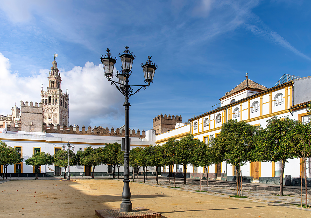 Vista de la Giralda desde el Patio de Banderas