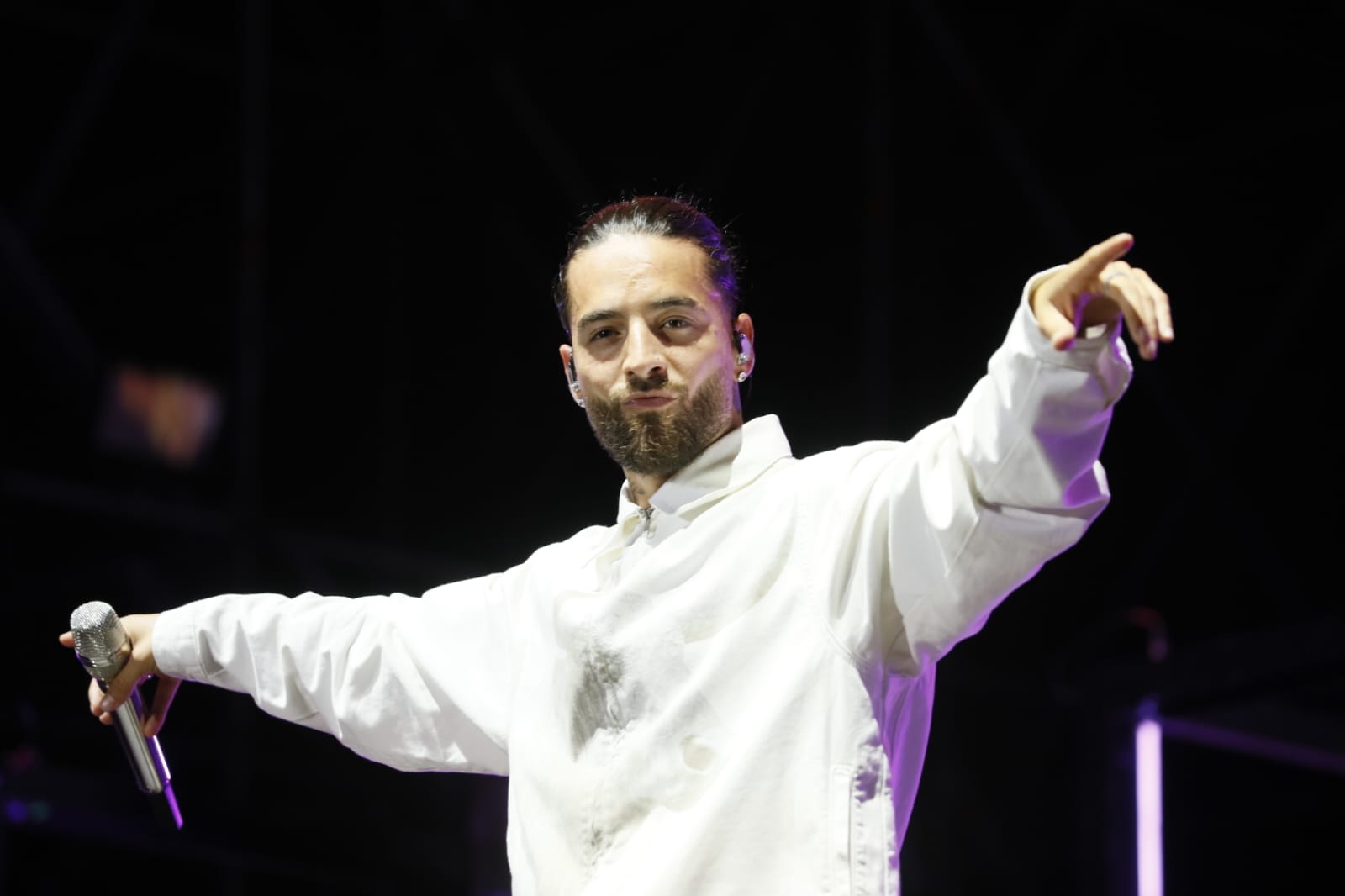 Un momento del concierto de Maluma dentro del Icónica Fest en la Plaza de España de Sevilla 