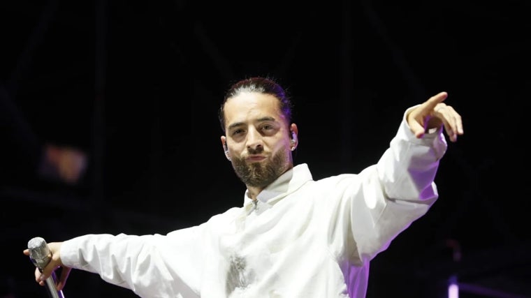Maluma en la Plaza de España