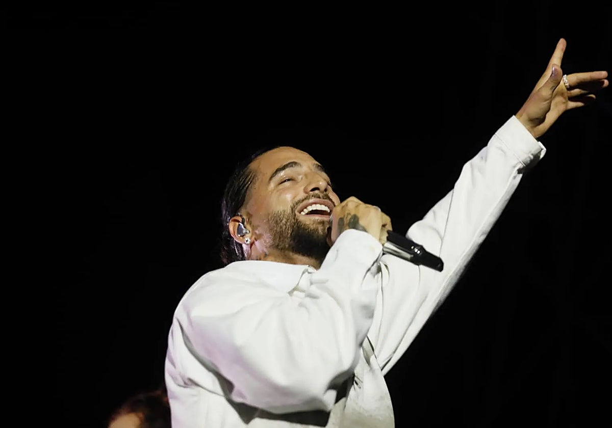 Maluma en el concierto de Sevilla