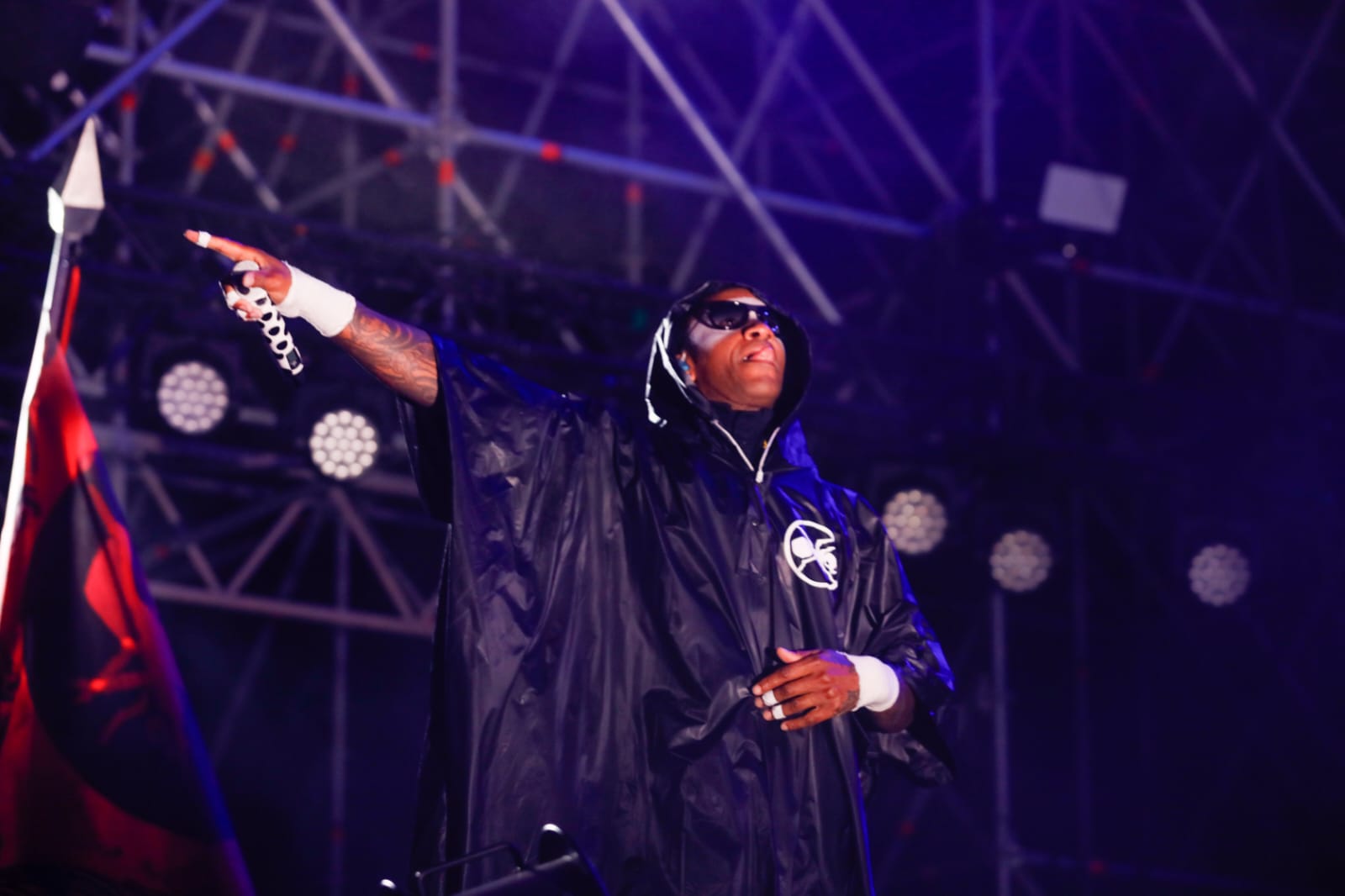 Actuación del grupo The Prodigy en la noche de este martes en la Plaza de España de Sevilla