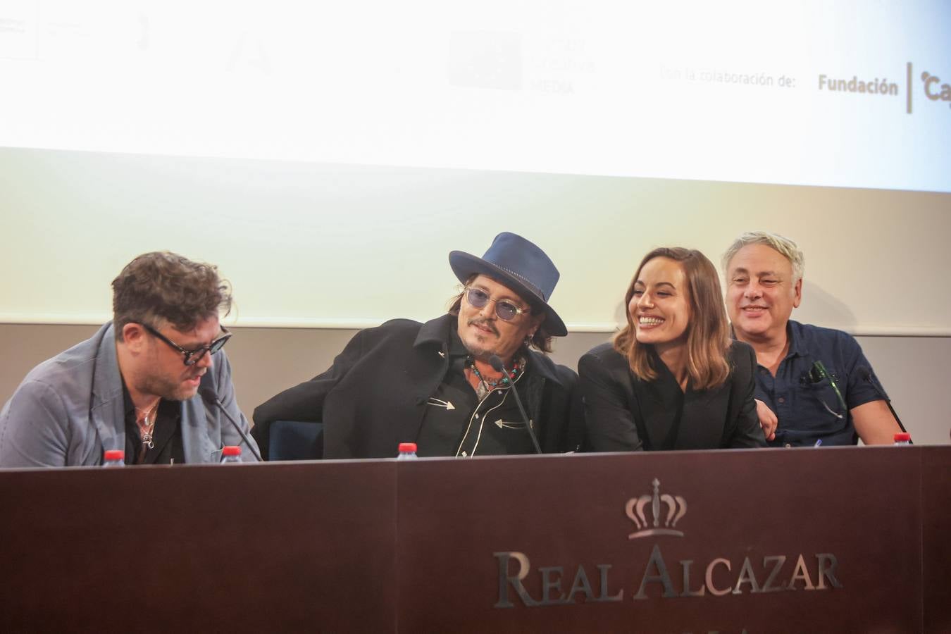 El actor y director ofreció una rueda de prensa en el Real Alcázar