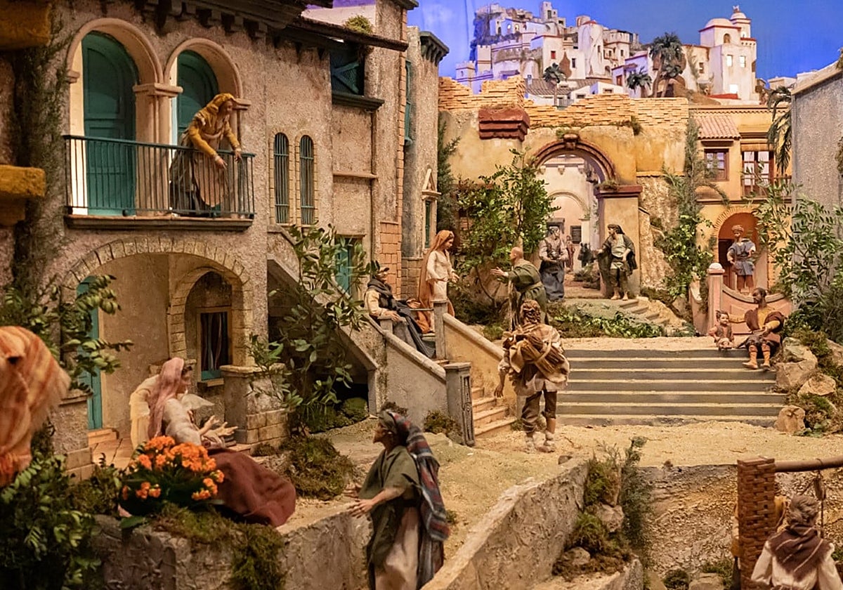 Escena del belén de la Fundación Cajasol
