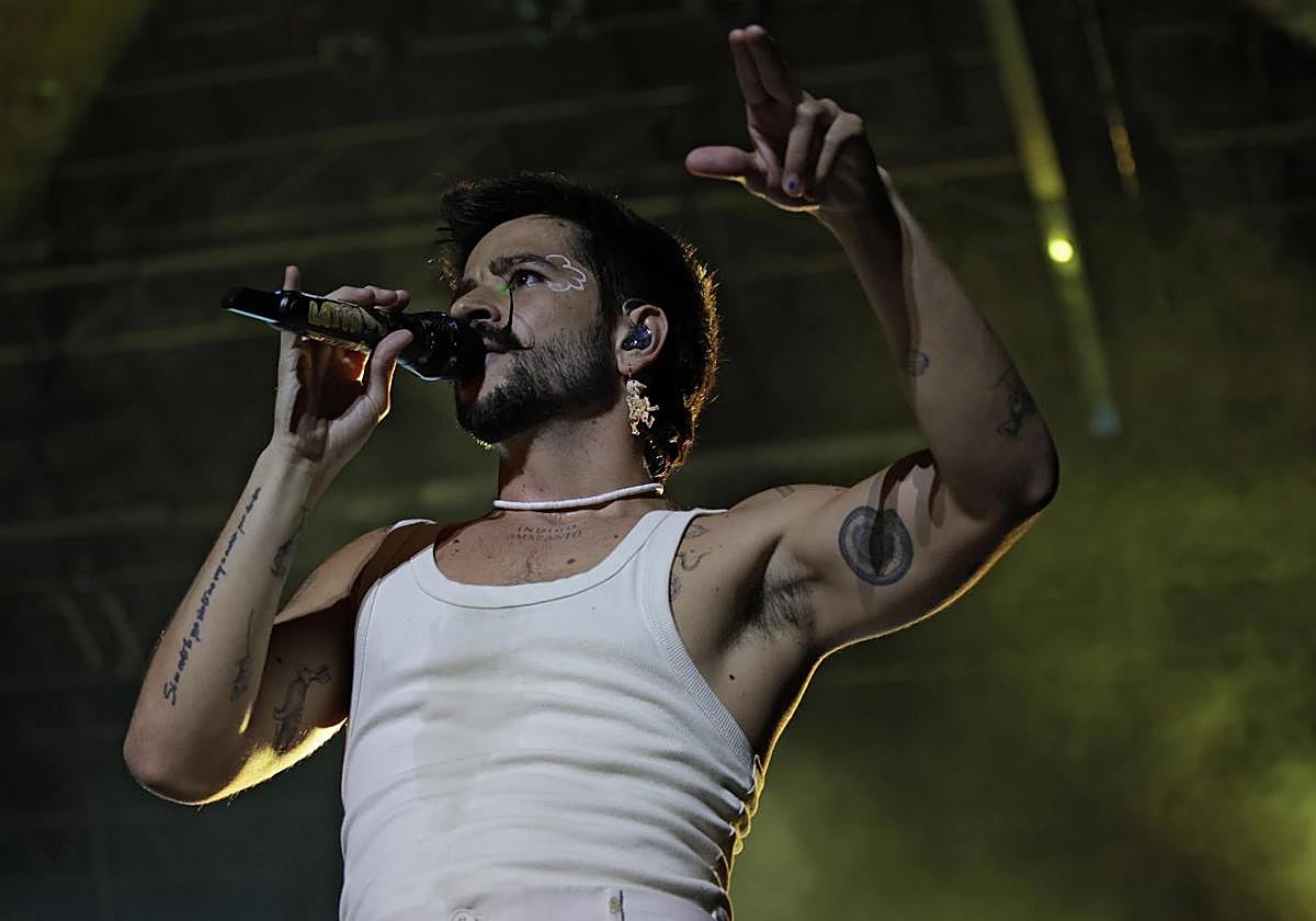 Camilo, durante su concierto a finales de junio en Sevilla