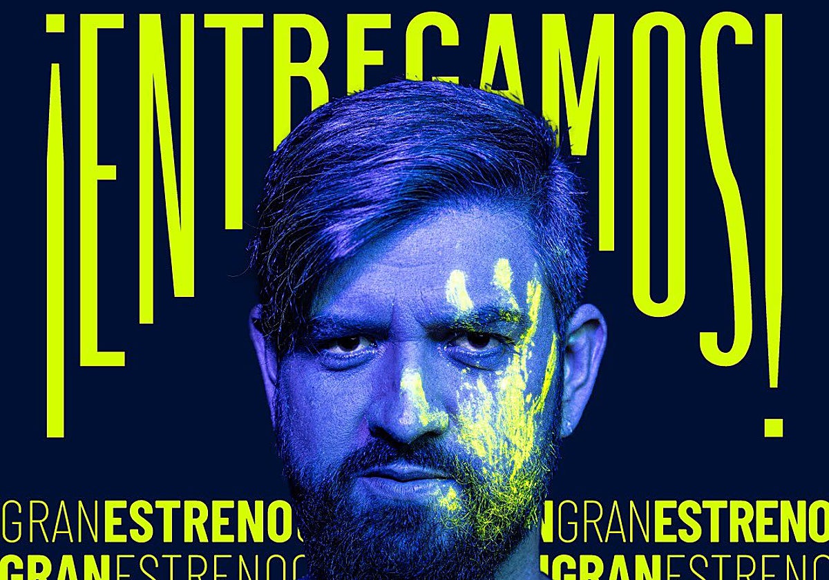 Detalle del cartel promocional del nuevo espectáculo de Manu Sánchez