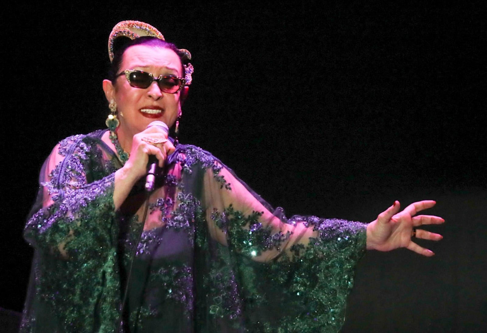 Un momento de la actuación este viernes de Martirio en el Cartuja Center