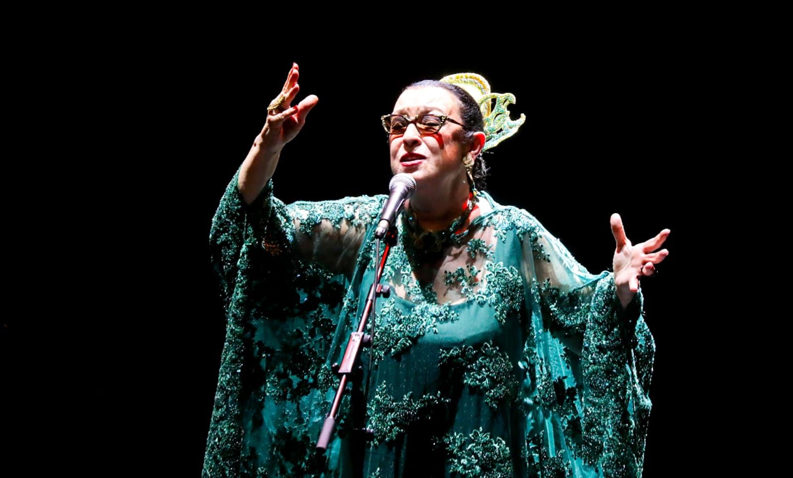 Un momento de la actuación este viernes de Martirio en el Cartuja Center