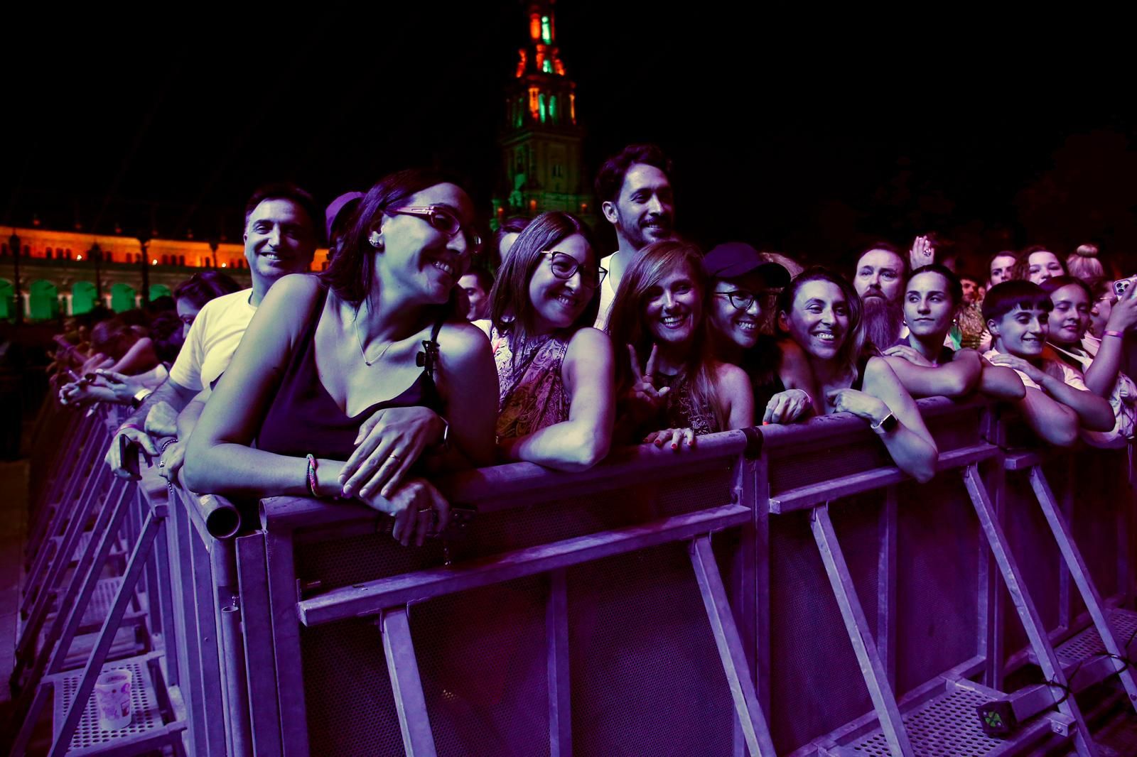 Un momento del concierto inaugural del Icónica Santalucía Sevilla Fest 2025, con Justin Timberlake 