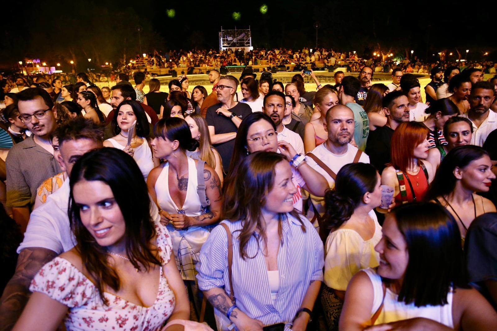 Un momento del concierto inaugural del Icónica Santalucía Sevilla Fest 2025, con Justin Timberlake 