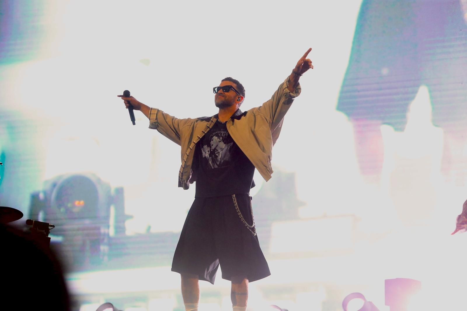 Un momento del concierto inaugural del Icónica Santalucía Sevilla Fest 2025, con Justin Timberlake 