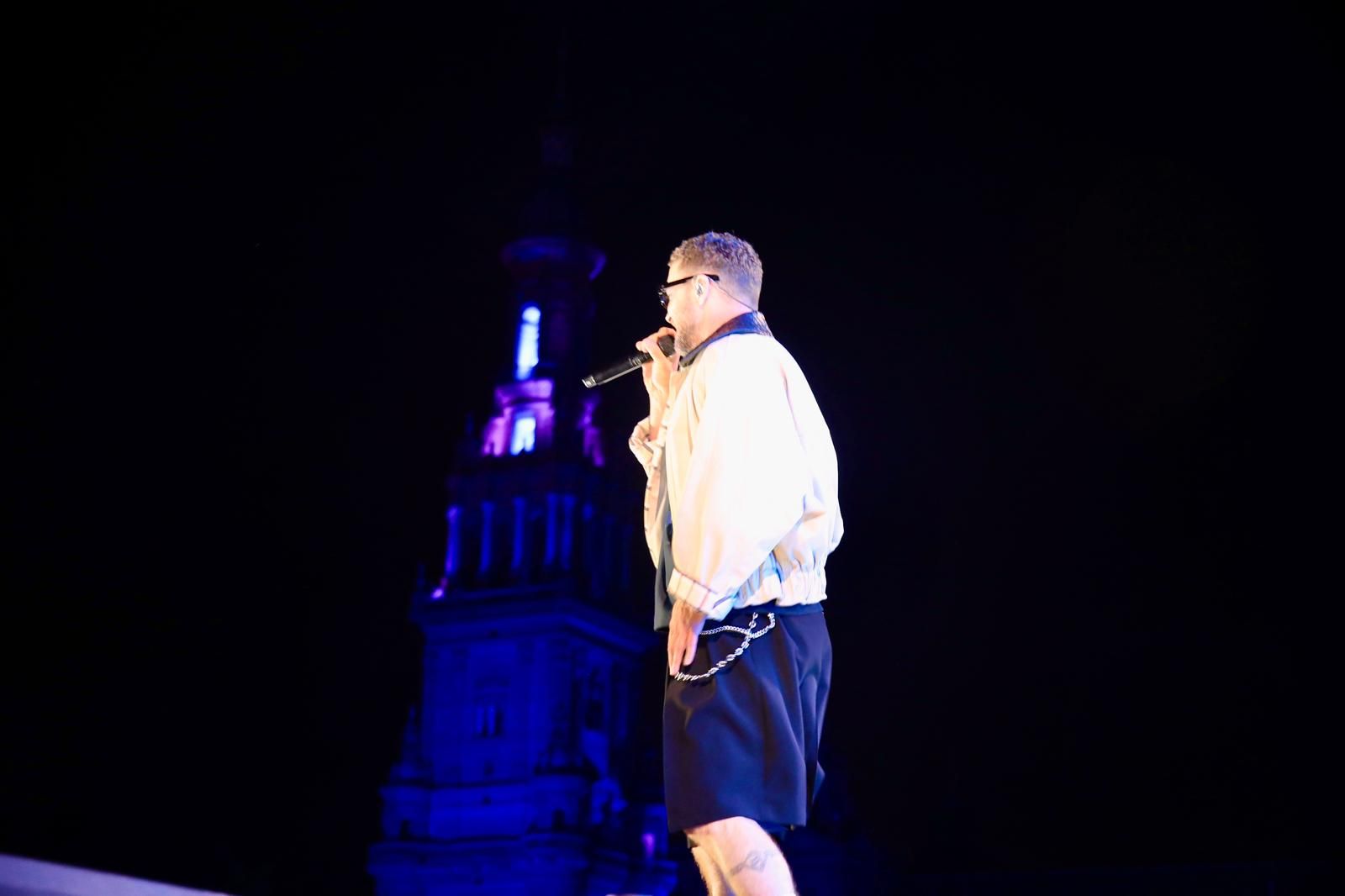 Un momento del concierto inaugural del Icónica Santalucía Sevilla Fest 2025, con Justin Timberlake 