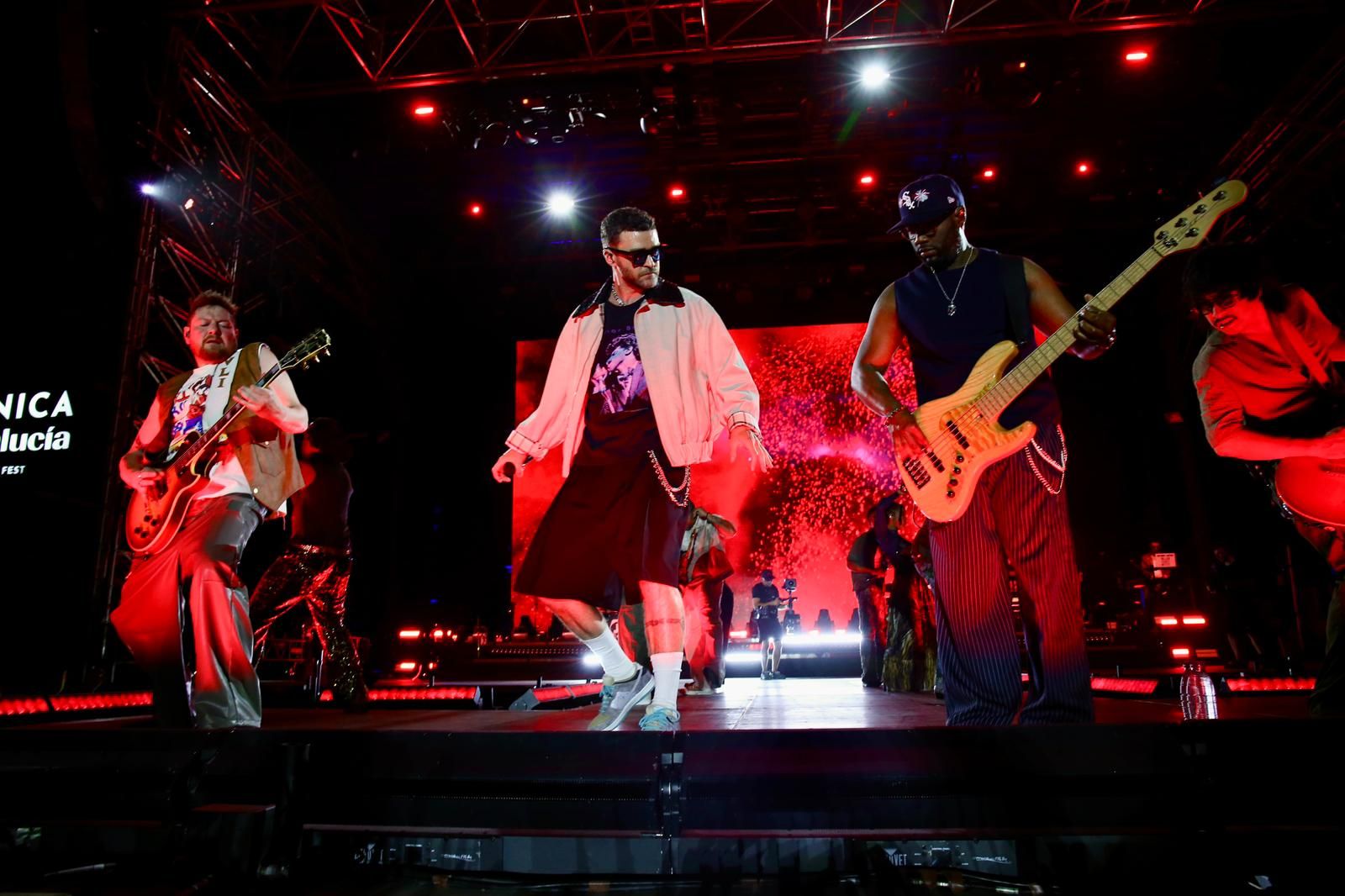 Un momento del concierto inaugural del Icónica Santalucía Sevilla Fest 2025, con Justin Timberlake 