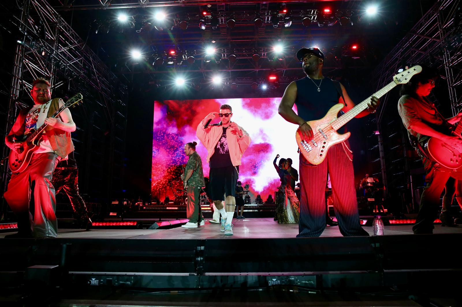 Un momento del concierto inaugural del Icónica Santalucía Sevilla Fest 2025, con Justin Timberlake 